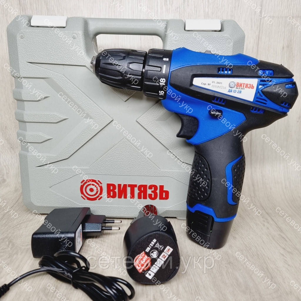 Шуруповерт акумуляторний Витязь ТАК-12-2Л