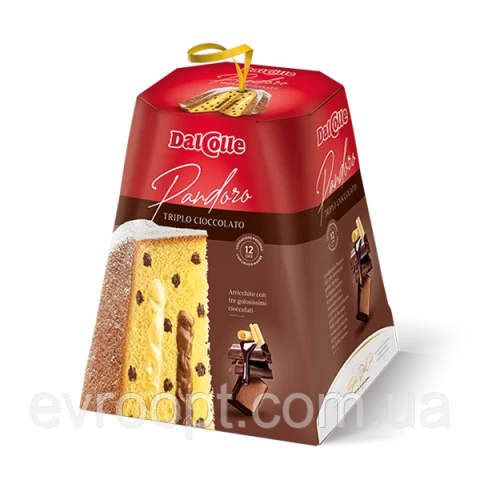 Панатоне DALCOLLE Ramo di cioccolato 750 грам, фото 1