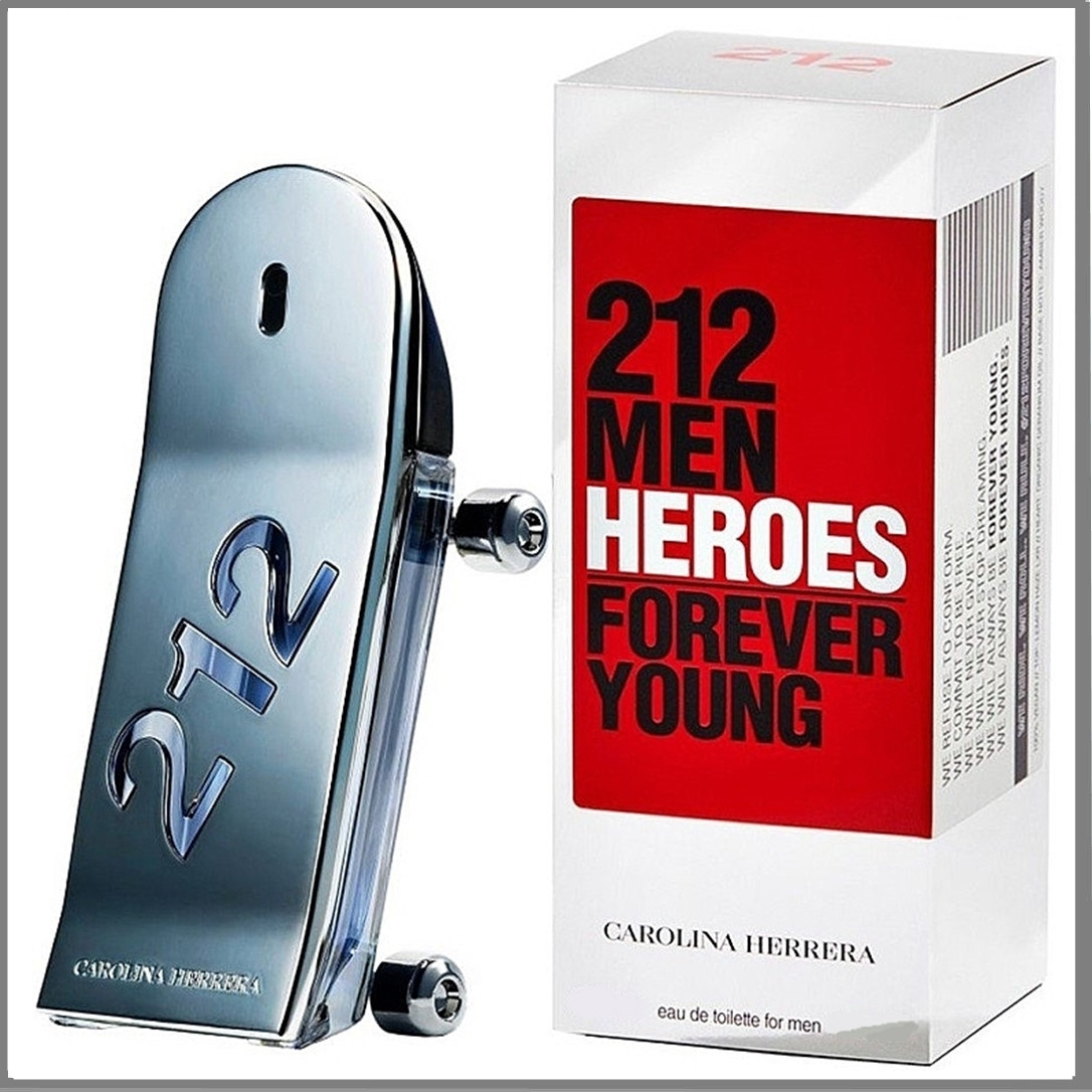 Carolina Herrera 212 Men Heroes Forever Young туалетная вода 100 ml. (Кароліна Еррера 212 Мен Герої Назавжди)