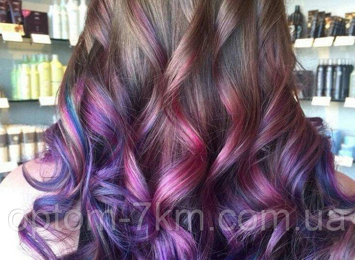 Набор расчесок с цветными мелками для волос Hair chalk 10 шт F - фото 4 - id-p1498587621