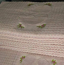 Рожевий рушник для ніг, з вишивкою, Туреччина