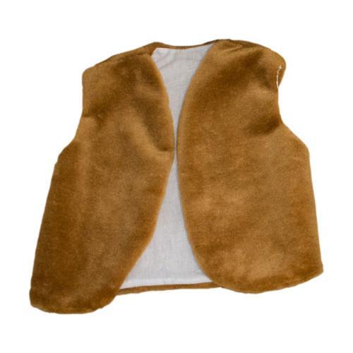 Дитячий маскарадний жилет Попелюшка 35 см коричневий (ZL2274), фото 1