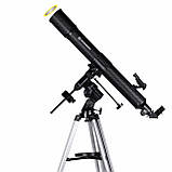 Телескоп Bresser Quasar 80/900 EQ Refractor Solar Carbon з сонячним фільтром і адаптером для смартфона, фото 3