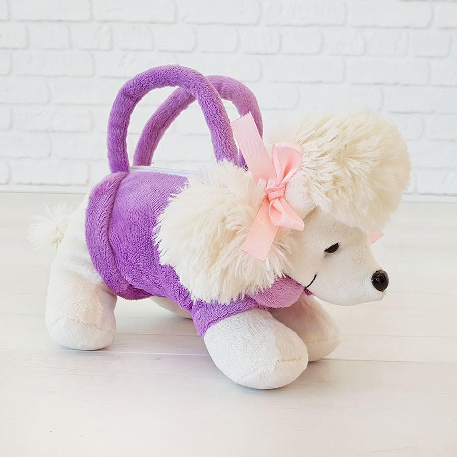 М'яка іграшка Попелюшка Сумочка Пудель Дора 29 см (ZL287), фото 1