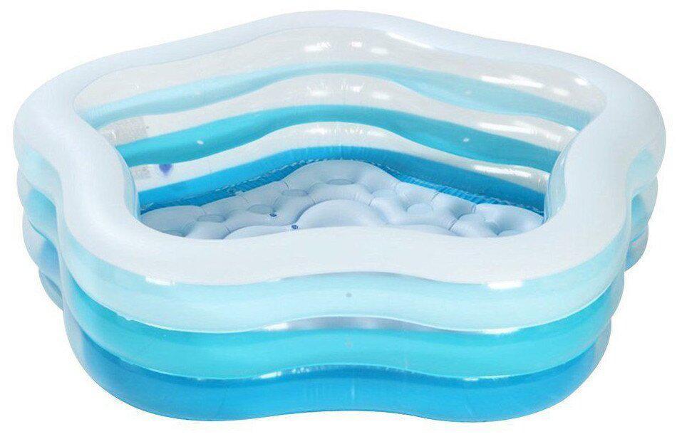 Басейн дитячий надувний Intex Морська зірка 185x180x53 см Синій (56495), фото 1