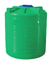 Ємність 1000 л вертикальна двошарова зеленого кольору 107 х 122 см