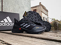 Мужские термо кроссовки Adidas Terrex Gore-Tex Black Grey утепленные водонепроницаемые