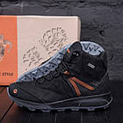 Чоловічі зимові шкіряні черевики MERRELL Black, фото 10