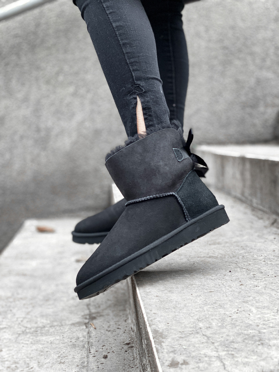 UGG Mini Bailey Bow II Black. ID 1498692705