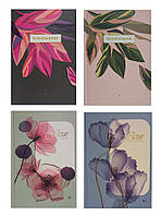 Деловая книга А5 96 листов обложка твердая "Flowers"клетка ДК-96-А5#