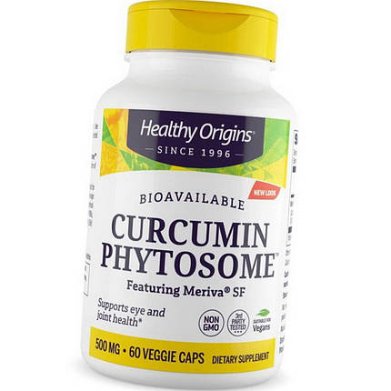 Куркумін Healthy Origins Curcumin Phytosome 500 mg 60 капс, фото 2