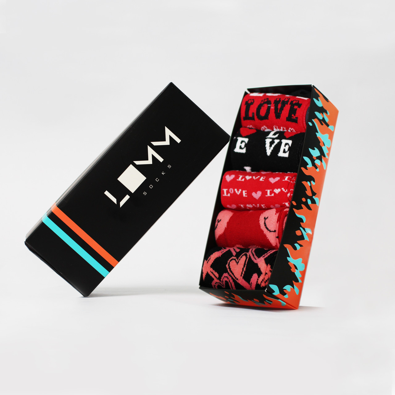 Подарунковий набір шкарпеток Red Love Box, One size (37-43)