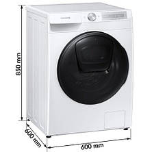 Прально-сушильна машина автоматична Samsung WD80T654DBH, фото 3