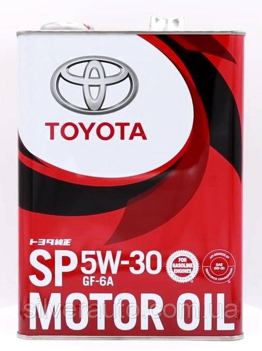 Моторное масло Toyota Motor Oil 5W-30 4л - фото 1 - id-p1239117702