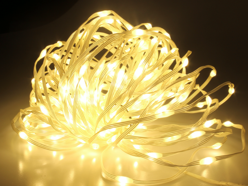 Гірлянда діод на проволоці силікон 50м 500Led 8 Режимів IP44 для дому/вулиця освітлення RD-215Цвет ламп-Теплий (50