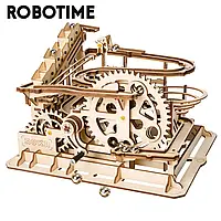 Дерев'яний конструктор Robotime - Водяне колесо / Marble Run, ROKR LG501