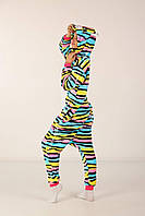 Пижама кигуруми женская Радужная кошка, Кигуруми для девушек Кошечка (1036)