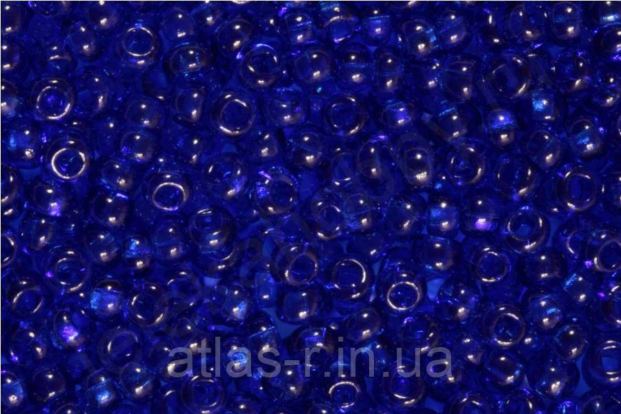 Бісер Preciosa Чехія №60300 1г, темно-синій, прозорий