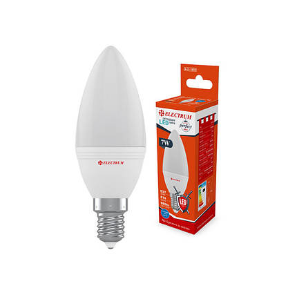 ЛАМПА СВІТЛОДІОДНА СВІЧКА Electrum Perfect 7W E14 4000K (A-LC-1859), фото 2