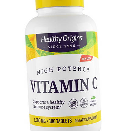 Вітамін С Healthy Origins Vitamin C 1000 mg 180 таб, фото 2