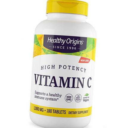 Вітамін С Healthy Origins Vitamin C 1000 mg 180 таб, фото 2