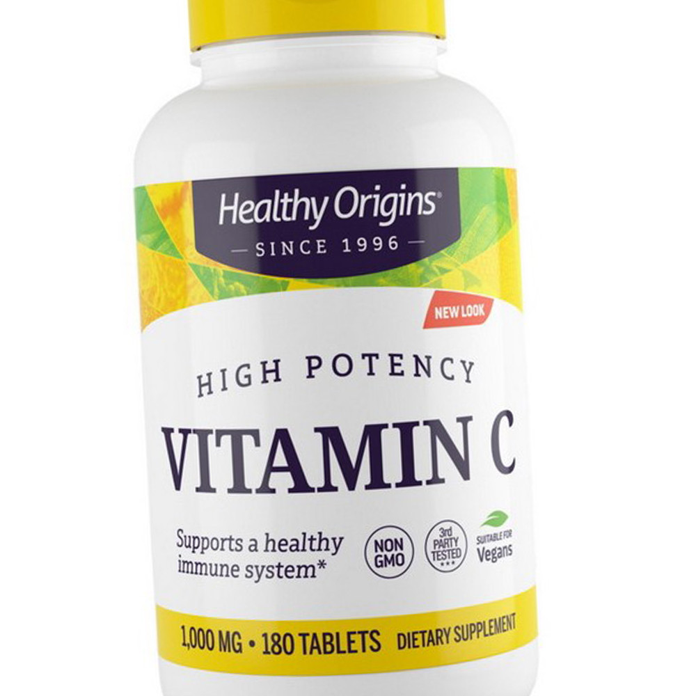 Вітамін С 1000 Healthy Origins Vitamin C 1000 mg 180 таблеток, фото 1