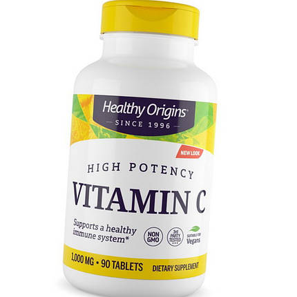 Вітамін С Healthy Origins Vitamin C 1000 mg 90 таб, фото 2