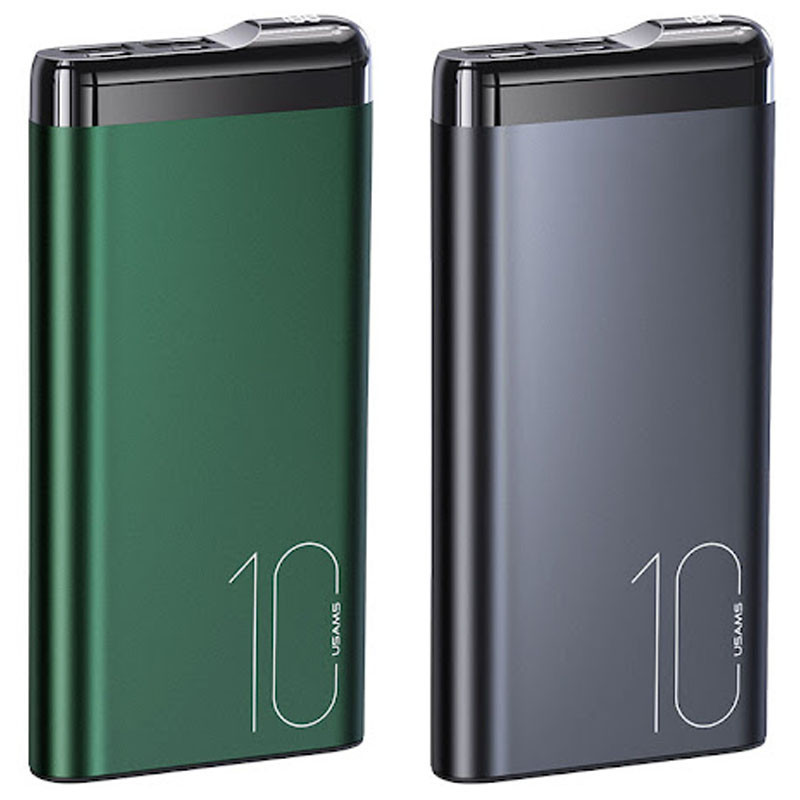 Повербанк Usams Power Bank US-CD148 PB55 Alloy Digital Display 10000mAh - фото 1 - id-p1498726976