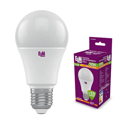 Лампа світлодіодна стандартна12W PA10 E27 3000K ELM (18-0094), фото 2