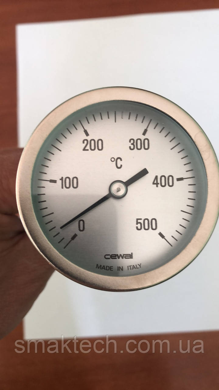 Термометр для печей для піци 63,6 мм щуп 300 мм 0...500С