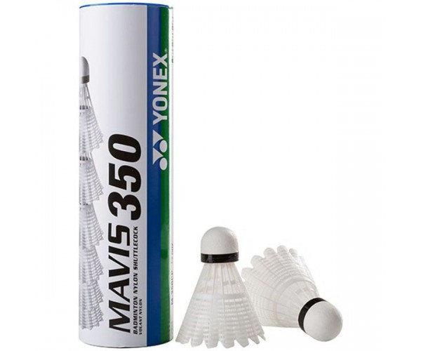 Воланы Mavis Yonex 350, белый, нейлон, 6 шт. MY350-W - фото 1 - id-p1465330866