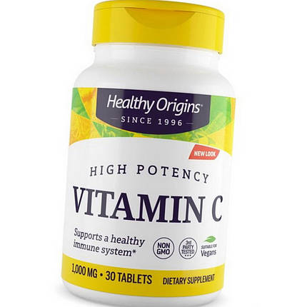 Вітамін С Healthy Origins Vitamin C 1000 mg 30 таб, фото 2