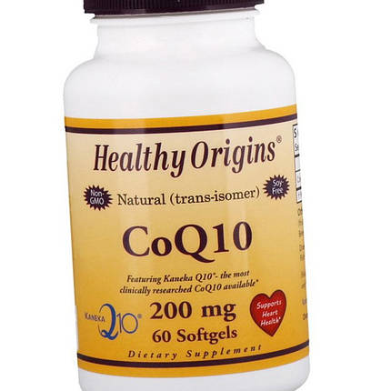 Коензим Q10 Healthy Origins CoQ10 200 мг 60 капс гел, фото 2