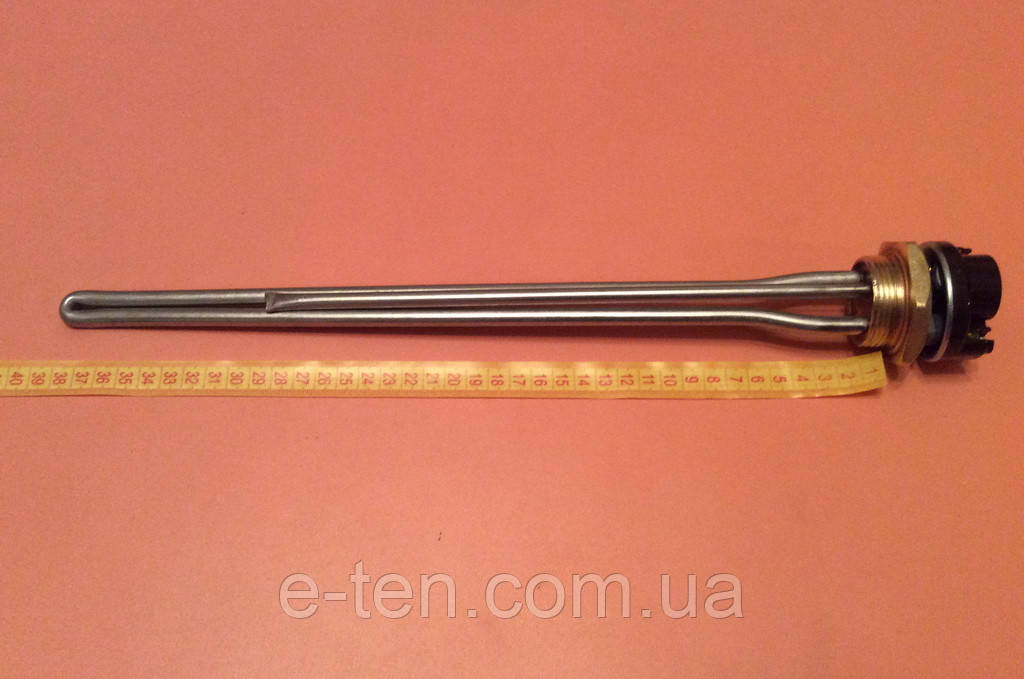 Тен неіржавка для чавунної батареї 3000 W (Туреччина) з різзю 1 1/4" з італійським терморегулятором, фото 1