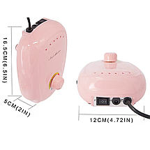 Фрезер CJ-MD006 на 60 Вт і 35000 об/хв для манікюру і педикюру (pink), фото 3