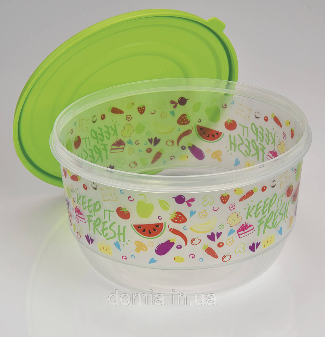 Контейнер харчової круглий FRUITY UCSAN plastik (15 X 9 см) 1 л, М-1401
