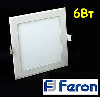 Светодиодная LED панель Feron AL511 6W 4000K 121mm*121mm*13.5mm OL