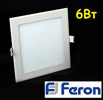 Світлодіодна LED панель Feron AL511 6W 4000K 121m*121m*13.5m OL