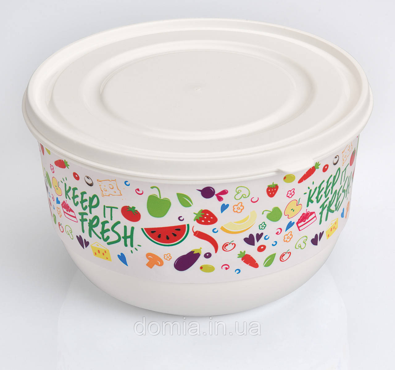 Контейнер харчовий круглий FRUITY UCSAN plastik (15 X 9 см) 1 л, М-1403