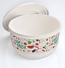 Контейнер харчовий круглий FRUITY UCSAN plastik (15 X 9 см) 1 л, М-1403, фото 3