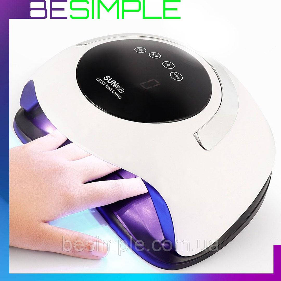 LED UV лід уф лампа SUN BQ-5T 120W з ручкою для нарощування нігтів, фото 1