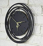 Дизайнерские настенные деревянные часы, фото 2