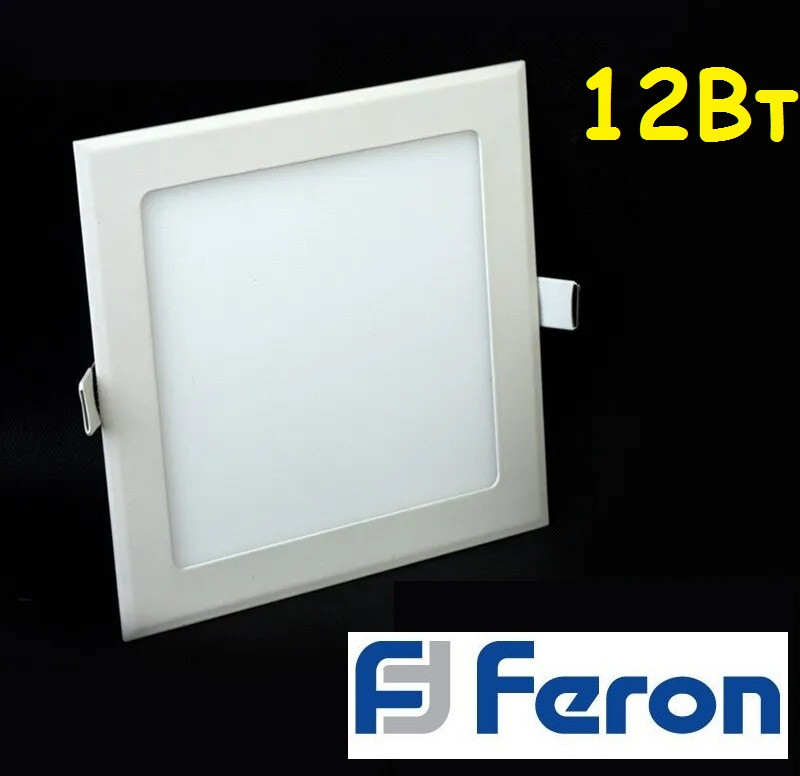 Світлодіодна LED панель Feron AL511 12W 4000K 171m*171mm*13.5m OL