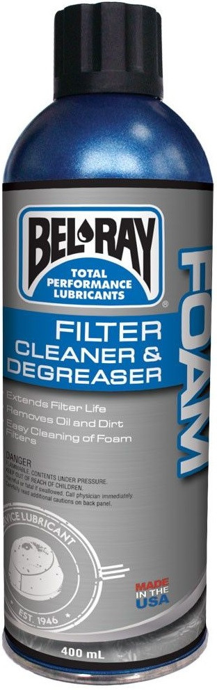 Очищувач повітряного фільтра Bel-Ray Foam Filter Cleaner & Degreaser 400мл