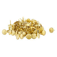 Гвозди мебельные с рифленой шляпкой (01-29) Золото