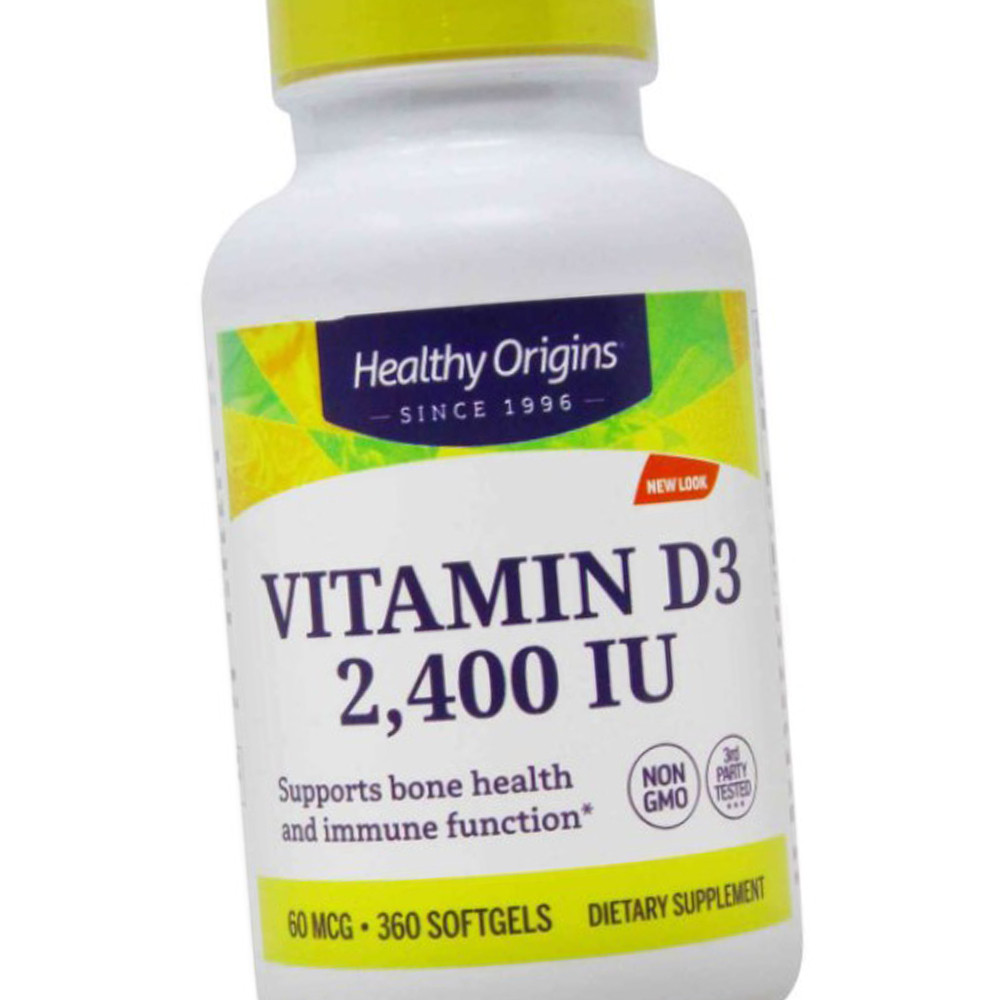Вітамін Д3 Healthy Origins Vitamin D3 2400 IU 360 гел капс, фото 1