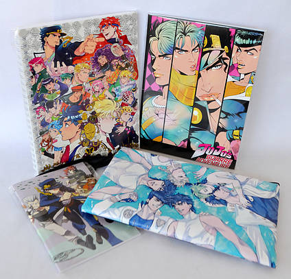 Набір "JoJo's Bizarre Adventure": Скетчбук, зошит, блокнот і пенал