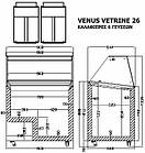 VENUS VETRINE CURVED 26 ECONOMY Морозильна вітрина для м'якого морозива гнуте скло CRYSTAL S.A. Греція, фото 3