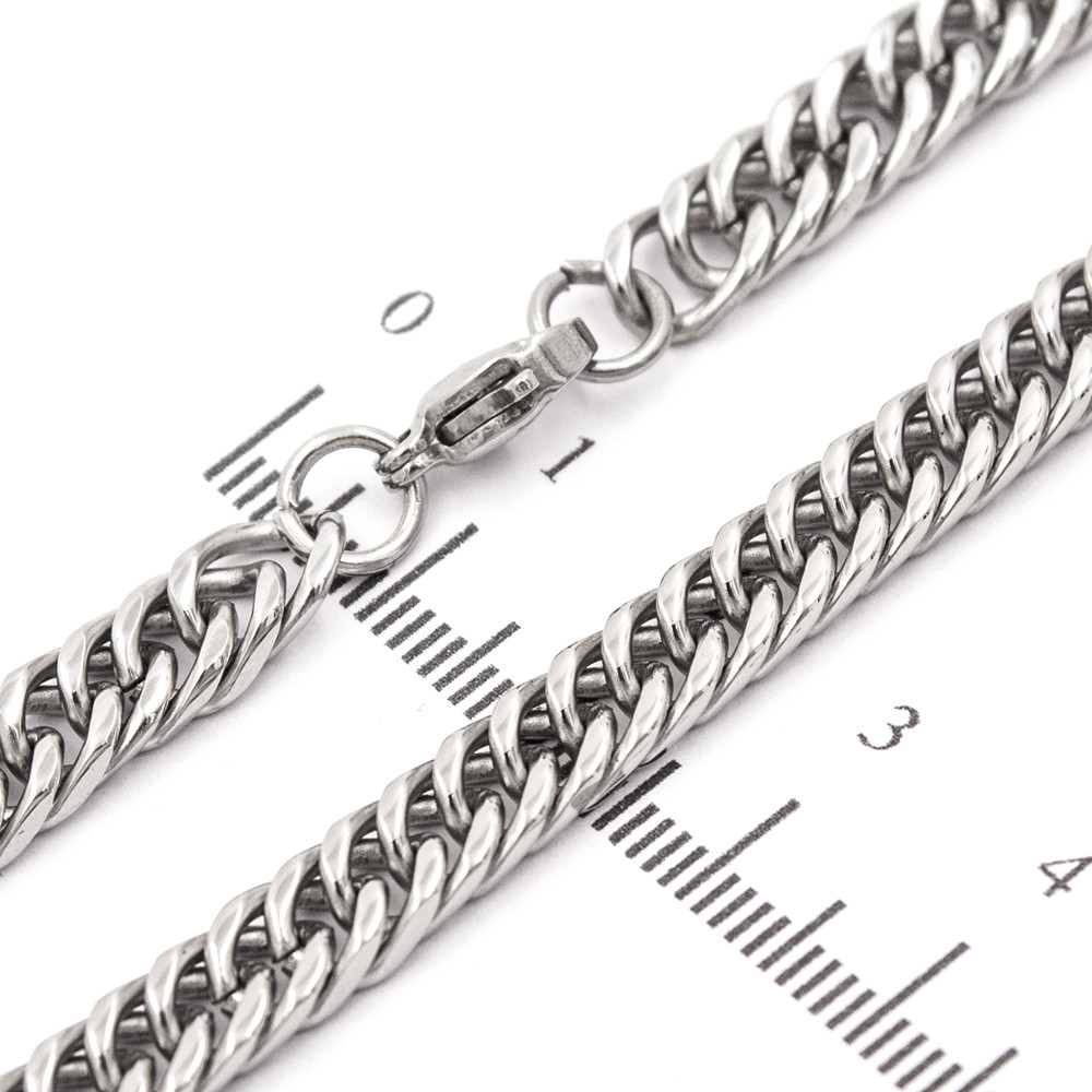 Ланцюжок Xuping плетіння «Подвійне панцирні» 0,6*65 см родій 424446/2, фото 1