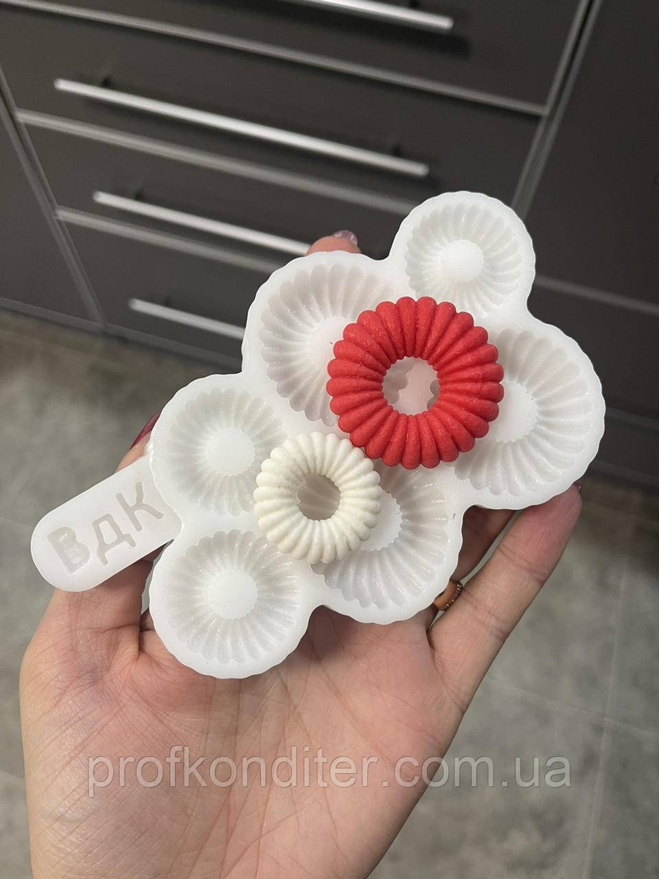 ЕКСКЛЮЗИВ! Силіконовий Молд для шоколаду, карамелі і мастики "Пончики №2", фото 1